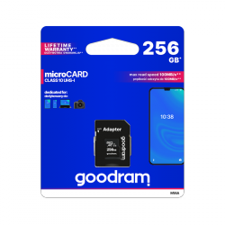 Karta pamięci microSD 256GB UHS-I Goodram z adapterem