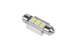 Żarówka samochodowa LED (Canbus) SV8,5 11x36mm 3x5050 SMD,  biała