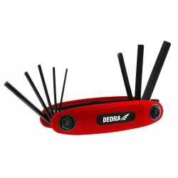 Klucze sześciokątne 1.5-8mm zestaw 8szt, CRV, czernione