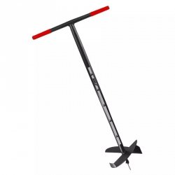 Świder do gleby ręczny ze stali borowej, 150 mm