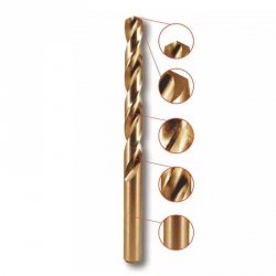 Wiertło do metalu, HSS-Co, 5% Co, 135°, 3x61mm, 1szt