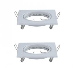 Oczko V-TAC GU10 kwadrat ruchome białe (opak. 2 szt) VT-817-SQ-W 3 lata gwarancji