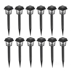Słupek ogrodowy solar LED FUSION 6500K IP44 12-pak LED2B