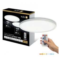 Plafon LED NIVERA CIRCLE 18W 3CCT LX IP54 biały Kobi Premium
