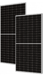 Moduły PV Das Solar, mono-Si, dwustronny, ogniwa połówkowe N-type 182mm 16-BB, 2x72psc, kable +40/-20cm, moc STC 600Wp, wym.:238