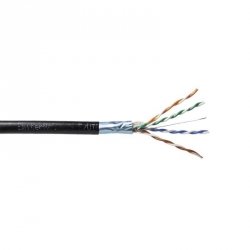 Kabel EmiterNet zewnętrzny żelowany FTP (F/UTP) kat.5e, drut 4x2x0,5 PE+GEL
