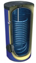 Pionowy ogrzewacz wody z jedną wężownicą CWU MAXI 3,2m2 - 300L (26.300SE)