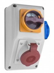 Rozdzielnica budowlana R-BOX Kompakt 1x16A/5p, 1x250V, wyłącznik 0/1, IP44 B.165/1/01 Pawbol