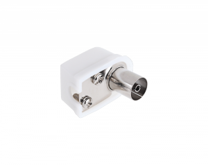 Gniazdo antenowe TV na kabel kątowe małe Cabletech