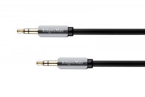 Kabel stereo jack 3.5  wtyk - wtyk  1.5m Kruger&Matz  kabel sprężynka