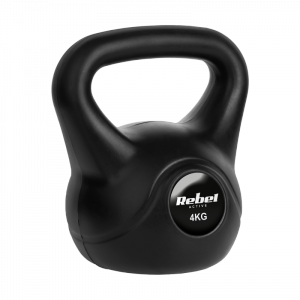 Kettlebell bitumiczny 4 kg REBEL ACTIVE