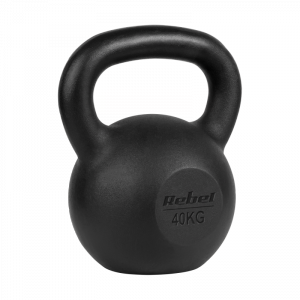 Kettlebell żeliwny 40kg, REBEL ACTIVE