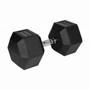 Hantel żeliwny gumowany HEX 40 kg REBEL ACTIVE
