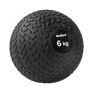 Mała piłka lekarska do ćwiczeń rehabilitacyjna Slam Ball 23cm 6kg, REBEL ACTIVE