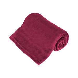 Koc polarowy 150x200 cm TEESA - amarantowy