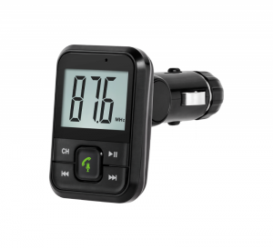 Transmiter samochodowy z funkcją bluetooth i gniazdem USB