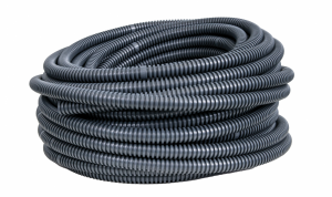 Rura karbowana typ 320N, 18/13,5mm, z pilotem, odporna na UV, samogasnąca, ciemnoszara, 50mb, 6162-50P, Pawbol