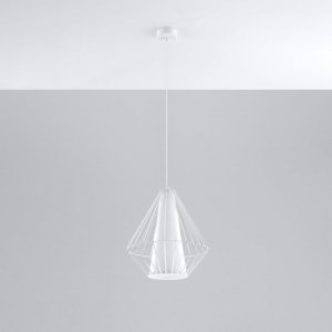 Lampa wisząca DEMI biała