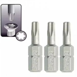 Końcówki wkrętakowe Torx T10x25mm, 3szt blister