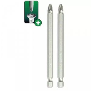 Końcówki wkrętakowe Pozidriv PZ2x100mm, 2szt blister