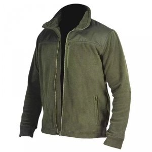 Bluza polarowa z wstawkami, 280g/m2, rozm.XXXL,kolor zielony