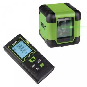 Laser krzyżowy zielony + dalmierz laserowy 40m-zestaw
