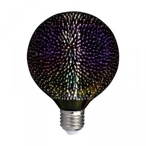 Żarówka LED V-TAC 3W E27 Filament Gwiazdy 3D Kula Glob G125 VT-2233 3000K 40lm