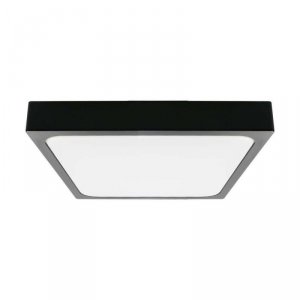 Plafon V-TAC 30W LED Kwadrat IP44 42x42cm Czarny VT-8630B-SQ 6500K 3000lm