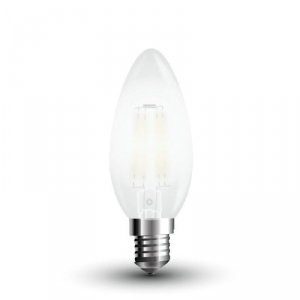 Żarówka LED V-TAC 4W Filament E14 Mrożona Świeczka VT-1936 2700K 400lm