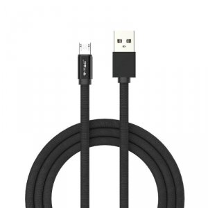 Przewód micro USB V-TAC 1M czarny seria ruby VT-5341