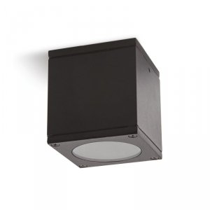 Lampa ogrodowa kwadratowa 1xGU10 IP44 czarna LLS