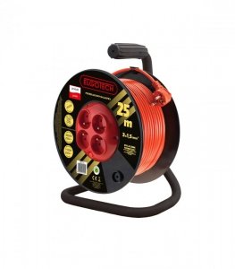 Przedłużacz bębnowy PZB-40-25Y/1 4gn/25m/Zu/1mm pomarańczowy Elgotech