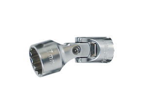 NASADKA KRÓTKA Z PRZEGUBEM 3/8 14mm x 49,5mm, 12-kąt, CHROM King Tony