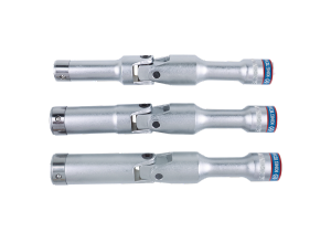 NASADKA Z PRZEGUBEM 3/8 12mm x 120mm, DO ŚWIEC ŻAROWYCH, CHROM King Tony