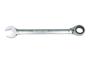 KLUCZ PŁASKO-OCZKOWY Z GRZECHOTKĄ DWUKIERUNKOWĄ 72 ZĘBY Z BLOKADĄ OCZKA 172 x 12mm King Tony
