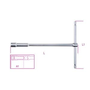 Klucz nasadowy typu T 6-kątny 8 mm, z głęboką nasadką, dł. 220 mm, 949 Beta