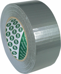 Tasma klejaca tkaninowa AC10 50mmx50m, kolor srebrny