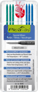 Zest.zapas. wkladow do mark.do gleb.otw Pica-Drybiale,zielone,niebieskie Pica