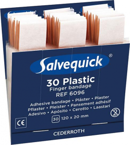 Salvequick Refill wodoodporny opatrunek na palce 30szt.  (6 szt.)