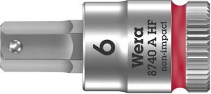 Nasadka wktetakowa 1/4 d.srub z gniaz.6-kat.z funkcja przytrzym,6x28mm Wera