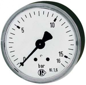 Manometr,z przylaczem tylnym centrycznym 63mm 0-10 barow G1/4 RIEGLER