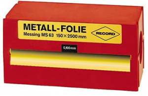 Folia metalowa, ze stali nierdzew.150x2500x0,150mmRECORD