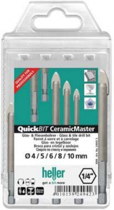 Zest.wiertel do szkla CeramicMaster, 5-czesc. heller