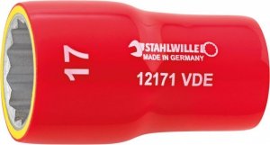 Nasadka 3/8 14mm, 12-kątna, krótka, izolowana 1000V VDE STAHLWILLE