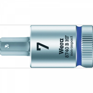 Wkrętakowa końcówka 7,0x 38mm do śrub z gniazdem 6-k. z funkcją przytrzym.Wera