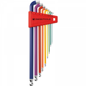Winkelschraubendreher- Satz im Kunststoffhalter 9-teilig 1,5-10mm 100GradRainbow PB Swiss Tools