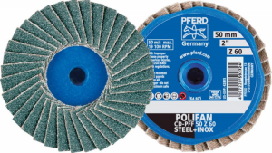 COMBIDISC-Mini-Polifan, korund cyrkonowy 50mm K60Pferd