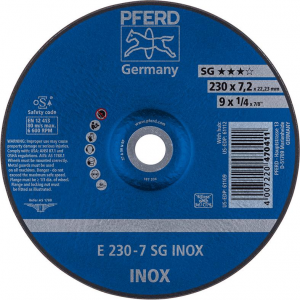 Tarcza scierna do obr. zgrubnej, odsadzona do V2A A30NSG 115x7,2mm PFERD