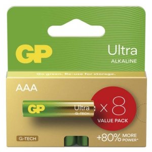 GP Bateria alkaliczna ULTRA AAA (LR03) 8VP