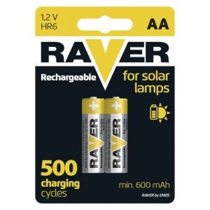 Akumulator NiMH Raver Solar AA (R6) blister 2